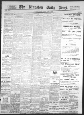 Kingston News (1868), 20 Jun 1887