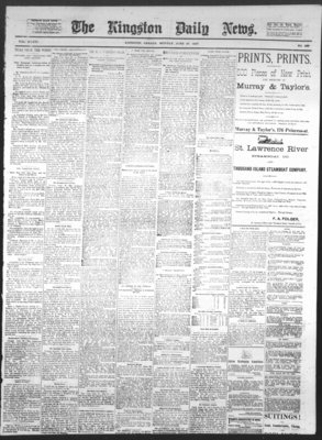 Kingston News (1868), 27 Jun 1887