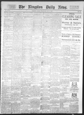 Kingston News (1868), 6 Jul 1887