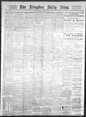 Kingston News (1868), 11 Jul 1887