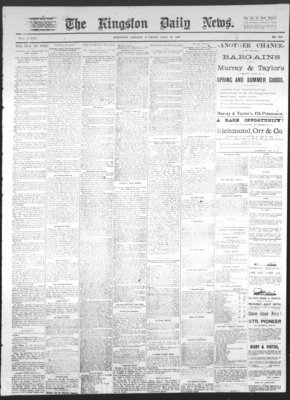 Kingston News (1868), 19 Jul 1887