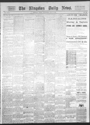 Kingston News (1868), 20 Jul 1887