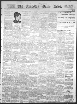 Kingston News (1868), 20 Aug 1887