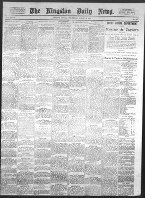 Kingston News (1868), 31 Aug 1887