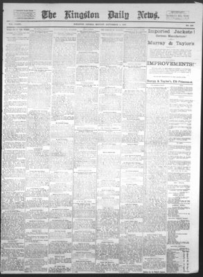 Kingston News (1868), 5 Sep 1887