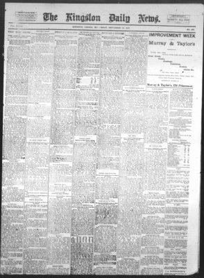 Kingston News (1868), 14 Sep 1887