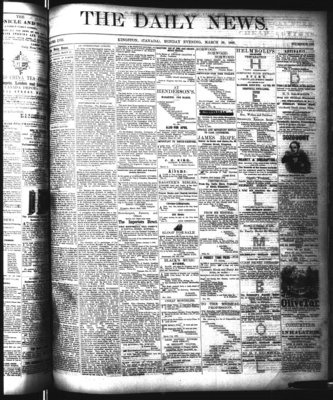 Kingston News (1868), 30 Mar 1868