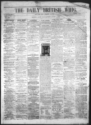 Daily British Whig (1850), 8 Jan 1853