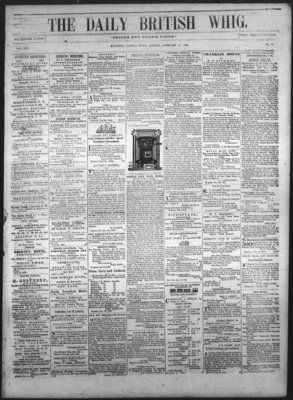 Daily British Whig (1850), 21 Feb 1853