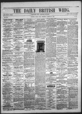 Daily British Whig (1850), 23 Feb 1853