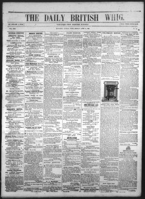 Daily British Whig (1850), 4 Apr 1853