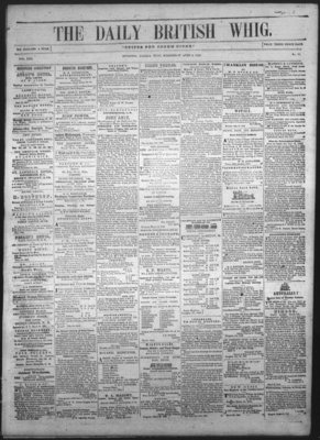 Daily British Whig (1850), 6 Apr 1853