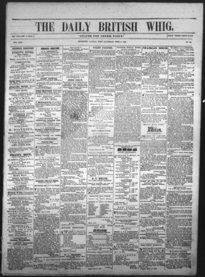 Daily British Whig (1850), 9 Apr 1853