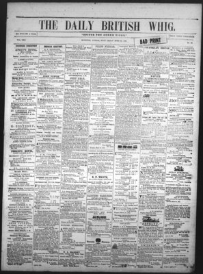 Daily British Whig (1850), 15 Apr 1853