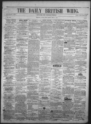 Daily British Whig (1850), 18 Apr 1853