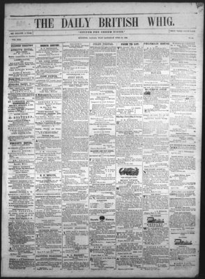 Daily British Whig (1850), 23 Apr 1853