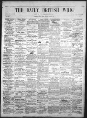 Daily British Whig (1850), 1 Aug 1853