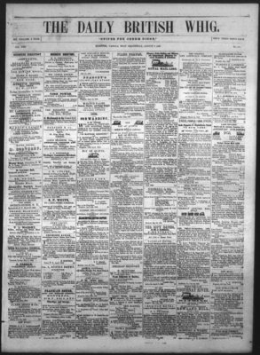 Daily British Whig (1850), 3 Aug 1853