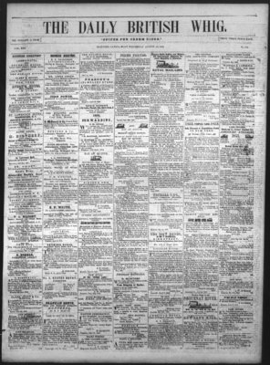 Daily British Whig (1850), 10 Aug 1853