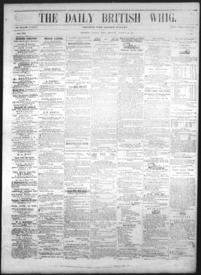 Daily British Whig (1850), 29 Aug 1853