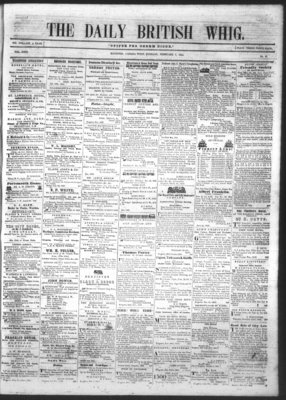 Daily British Whig (1850), 7 Feb 1854