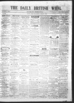 Daily British Whig (1850), 11 Feb 1854