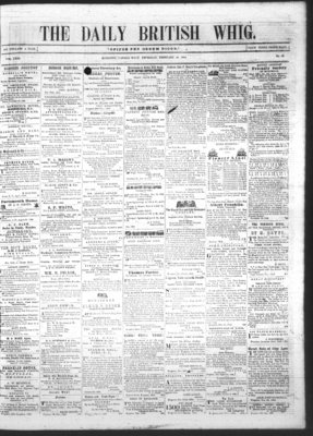 Daily British Whig (1850), 16 Feb 1854