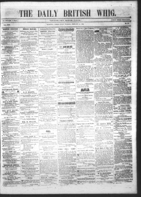 Daily British Whig (1850), 21 Feb 1854