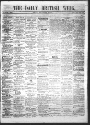 Daily British Whig (1850), 23 Feb 1854