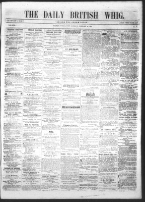 Daily British Whig (1850), 25 Feb 1854