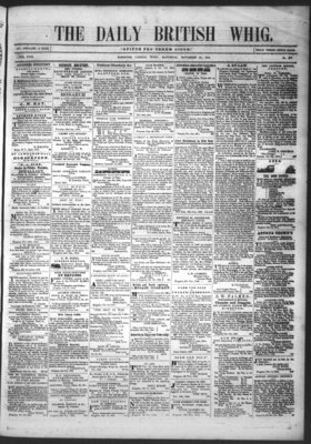 Daily British Whig (1850), 25 Nov 1854