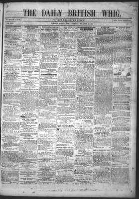 Daily British Whig (1850), 30 Nov 1854