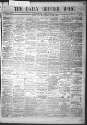 Daily British Whig (1850), 2 Dec 1854