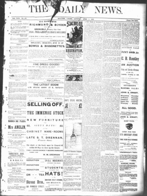 Kingston News (1868), 1 Apr 1882