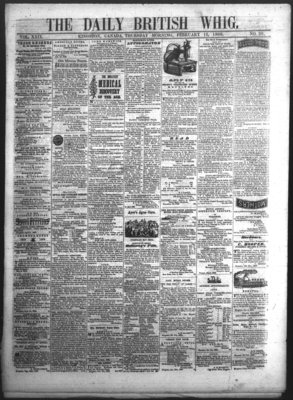 Daily British Whig (1850), 16 Feb 1860