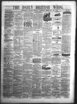 Daily British Whig (1850), 20 Feb 1860