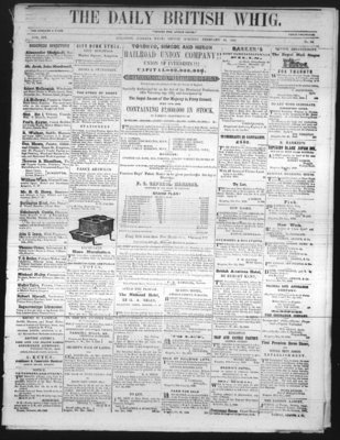 Daily British Whig (1850), 22 Feb 1850