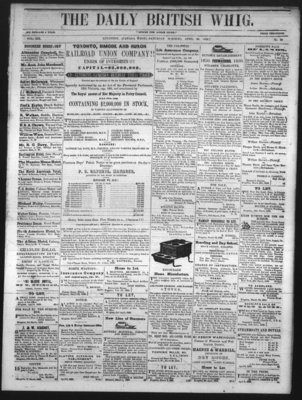 Daily British Whig (1850), 20 Apr 1850