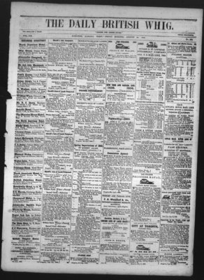 Daily British Whig (1850), 30 Aug 1850