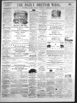 Daily British Whig (1850), 19 Feb 1866