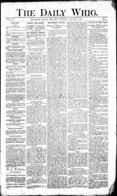 Daily British Whig (1850), 6 Jan 1887