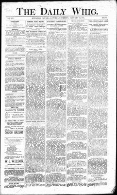 Daily British Whig (1850), 15 Jan 1887