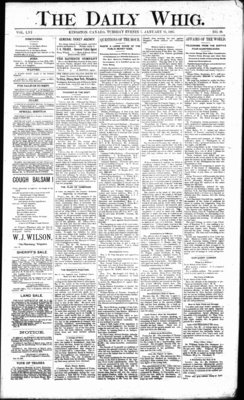 Daily British Whig (1850), 25 Jan 1887