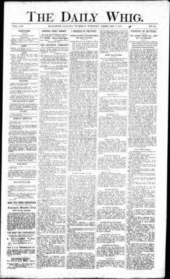 Daily British Whig (1850), 1 Feb 1887