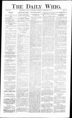 Daily British Whig (1850), 19 Feb 1887