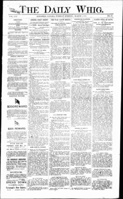 Daily British Whig (1850), 1 Mar 1887