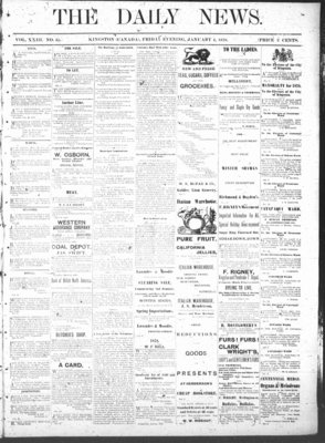 Kingston News (1868), 4 Jan 1878