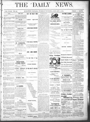 Kingston News (1868), 8 Jan 1878