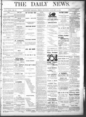 Kingston News (1868), 11 Jan 1878