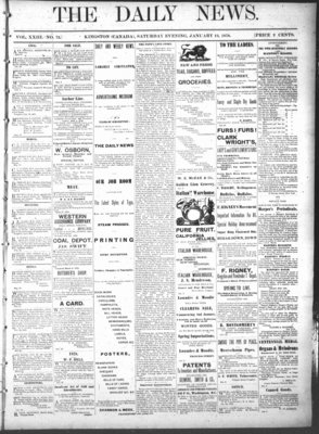 Kingston News (1868), 12 Jan 1878